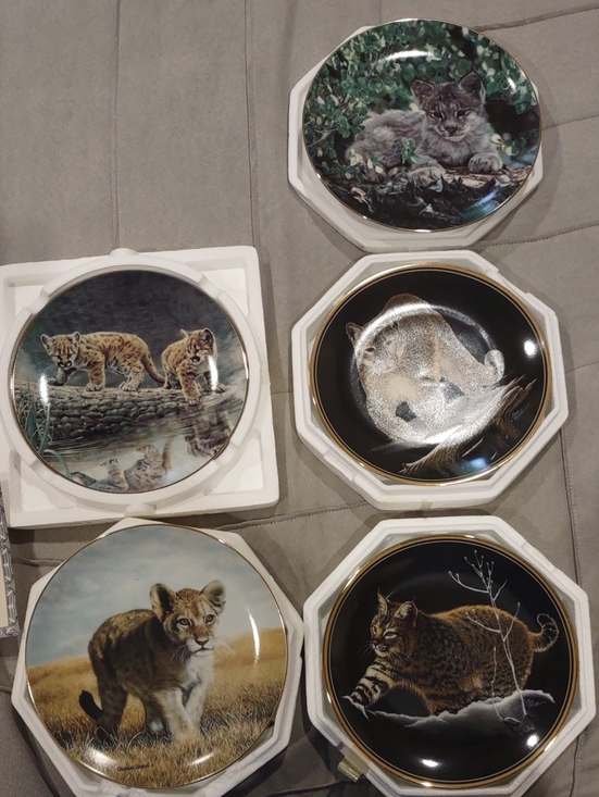 Hamilton Collection Other - Wildlife Decorative Plates Cat Designs Charles Frace